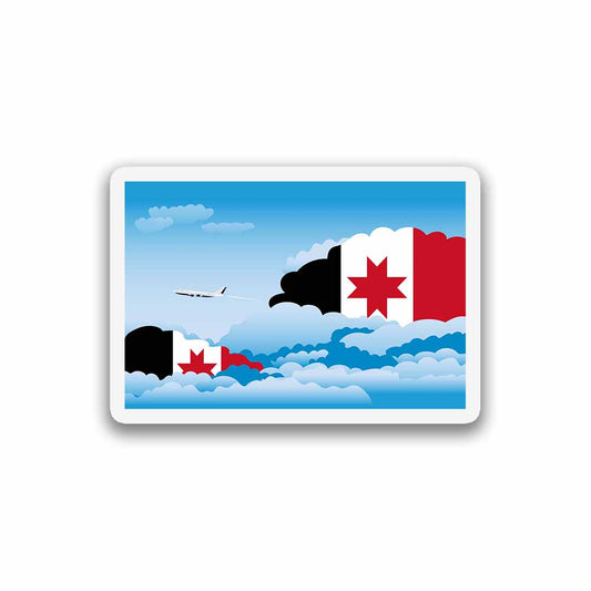 Udmurtia Day Clouds Sticker