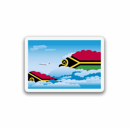 Vanuatu Day Clouds Fridge Magnet