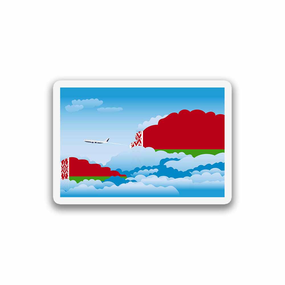 Belarus Day Clouds Fridge Magnet