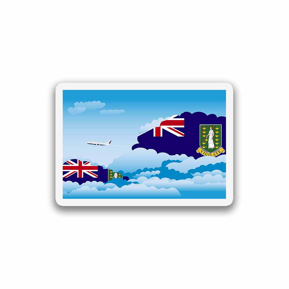 Virgin Islands - UK Day Clouds Fridge Magnet