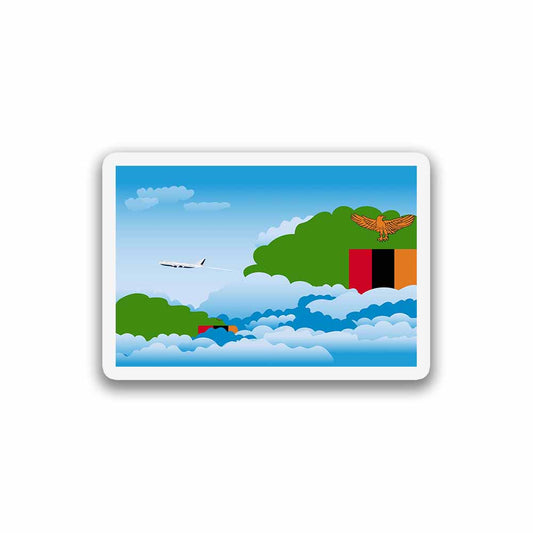 Zambia Day Clouds Fridge Magnet