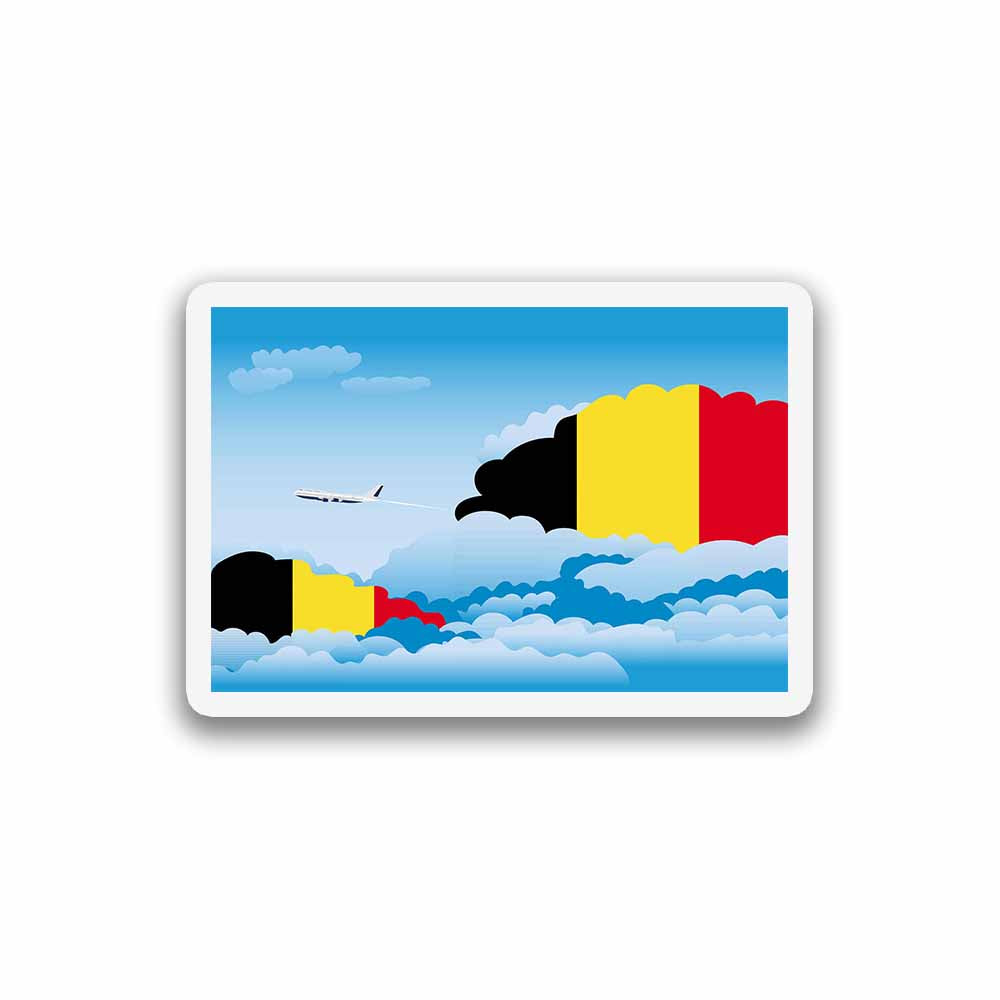 Belgium Day Clouds Fridge Magnet