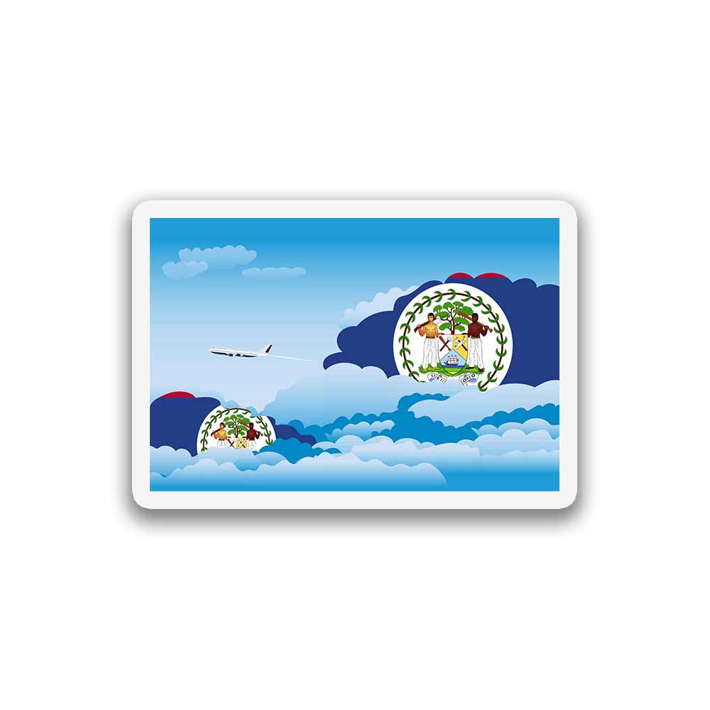 Belize Day Clouds Fridge Magnet