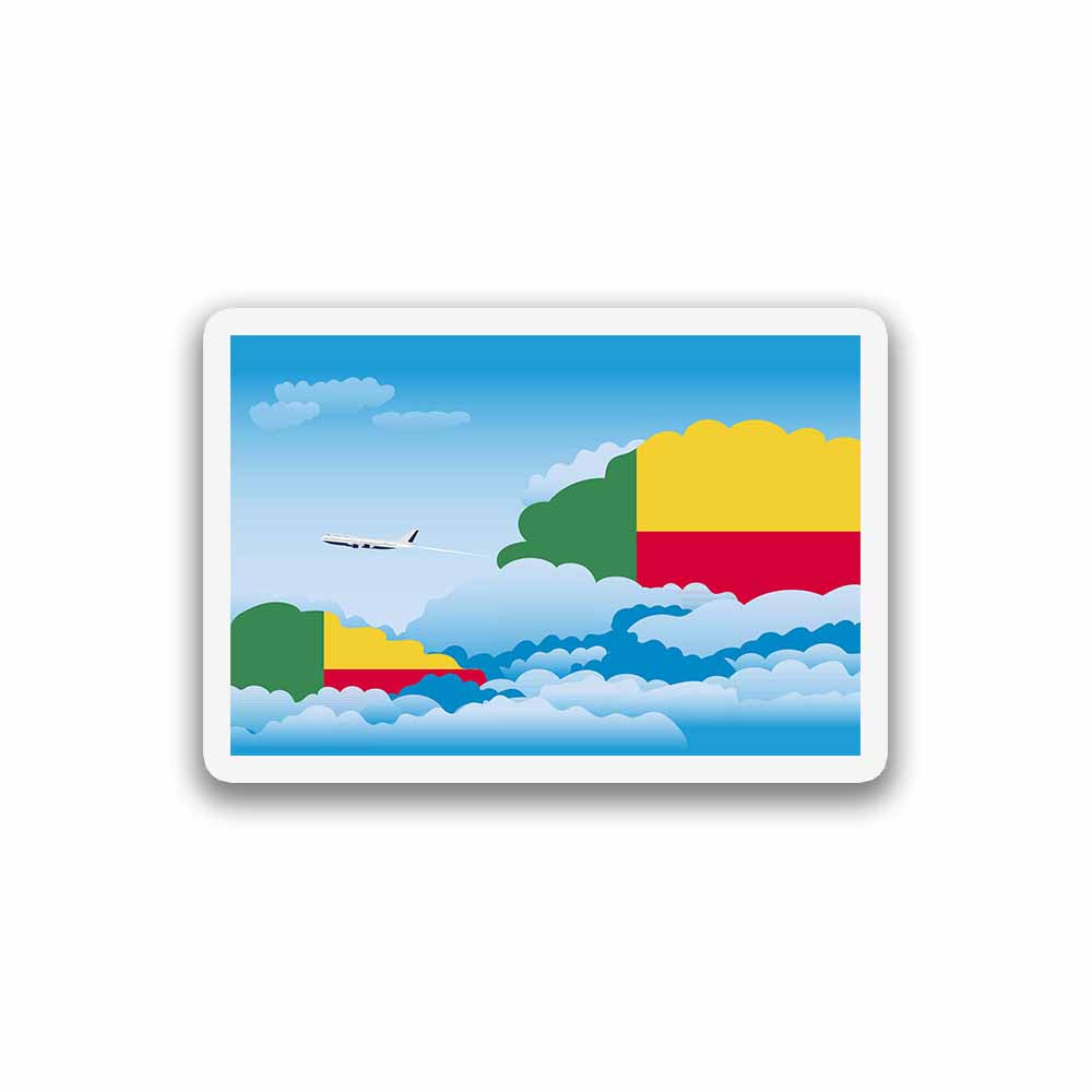 Benin Day Clouds Fridge Magnet