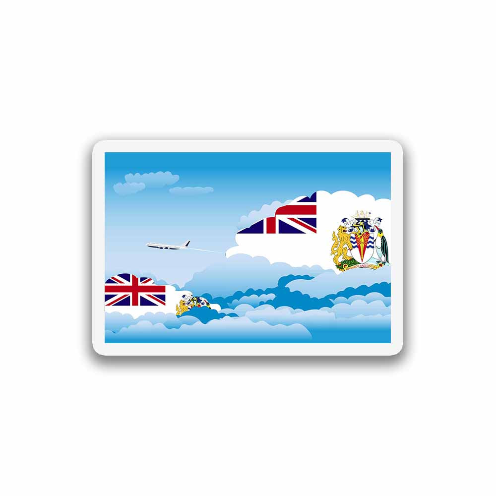 British Antarctic Territory Day Clouds Sticker