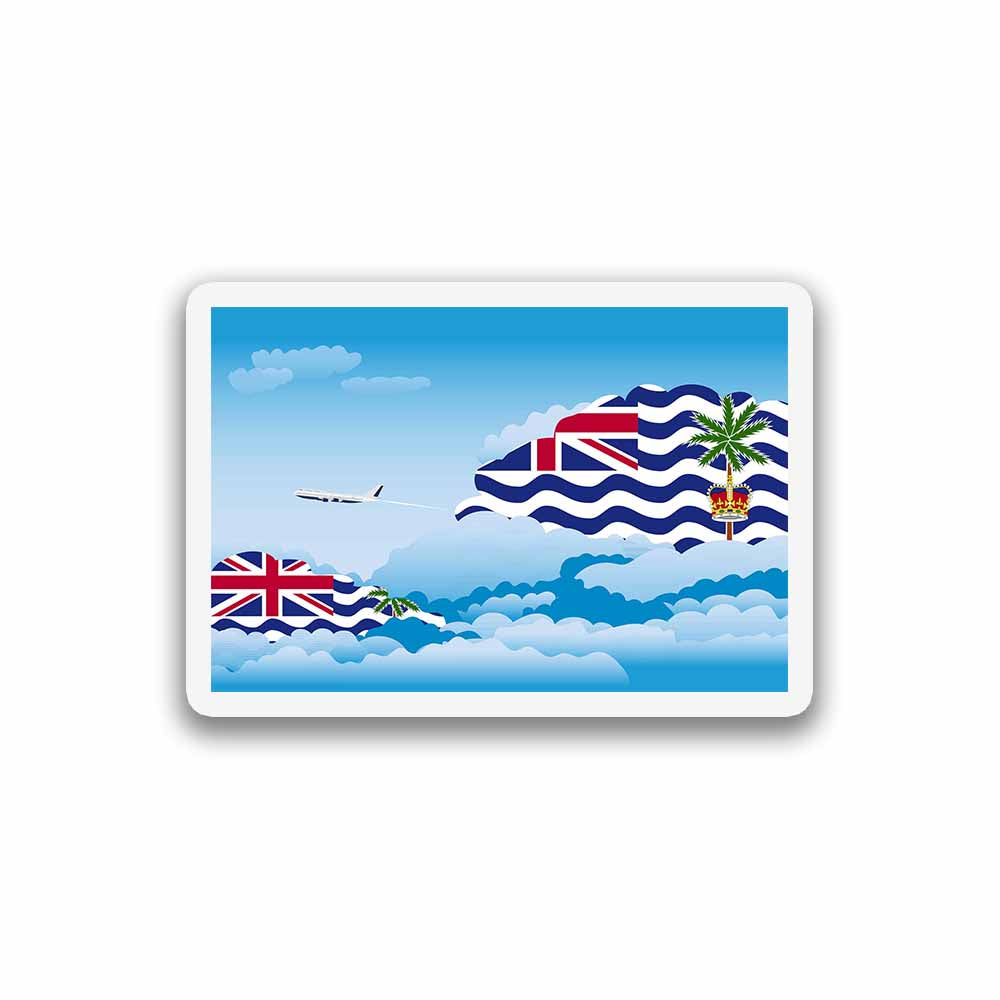 British Indian Ocean Territory Day Clouds Magnet