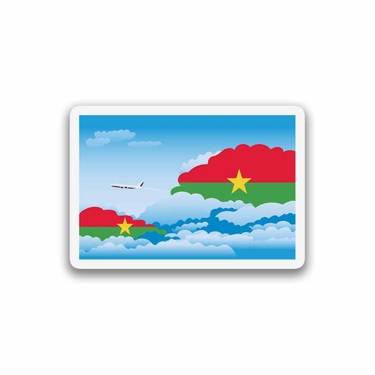 Burkina Faso Day Clouds Magnet