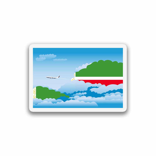 Chechen Republic Day Clouds Magnet