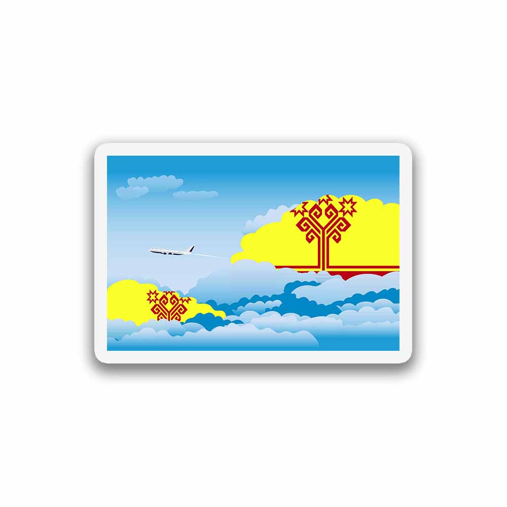 Chuvashia Day Clouds Sticker