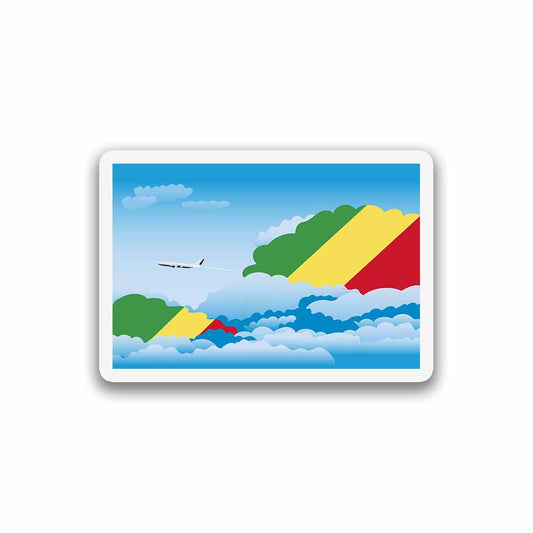 Congo, Republic of the Day Clouds Magnet