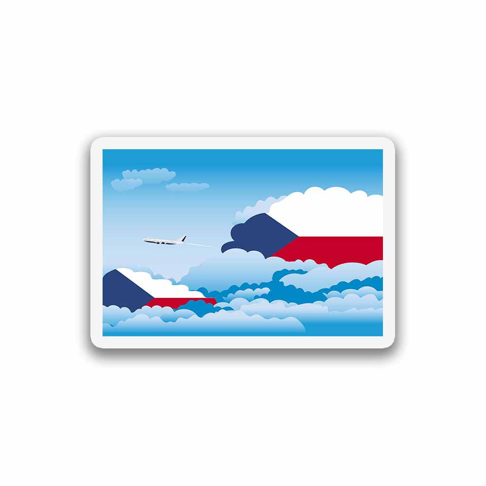 Czech Republic Day Clouds Magnet