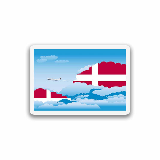 Denmark Day Clouds Fridge Magnet