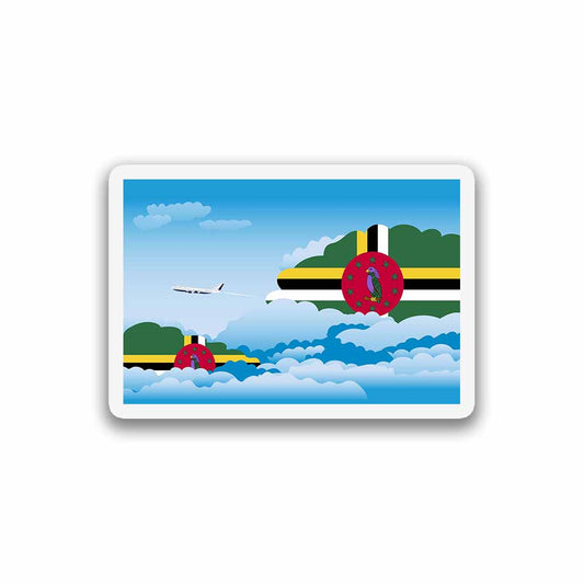 Dominica Day Clouds Magnet