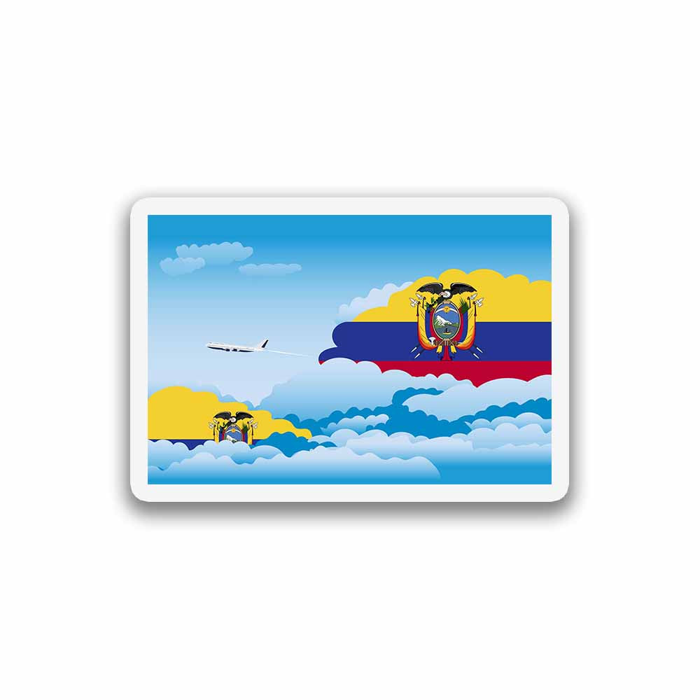 Ecuador Day Clouds Fridge Magnet