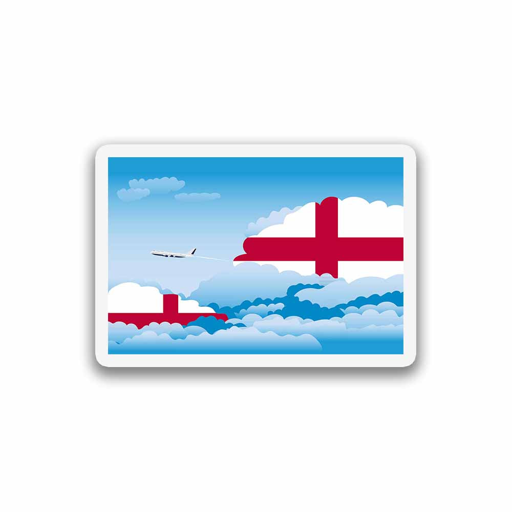 England Day Clouds Fridge Magnet