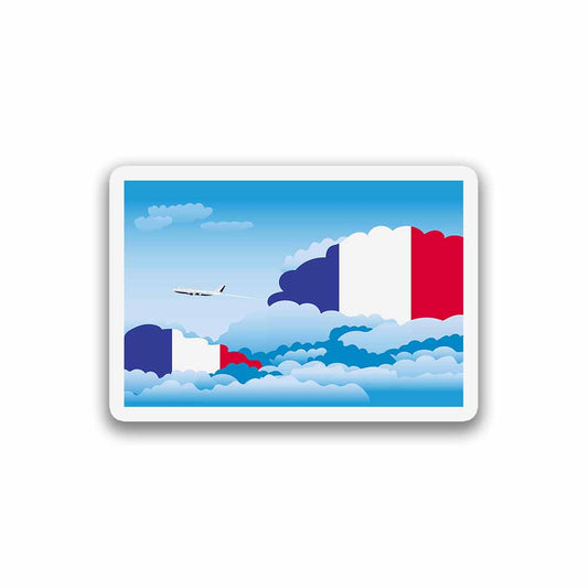 France Day Clouds Fridge Magnet