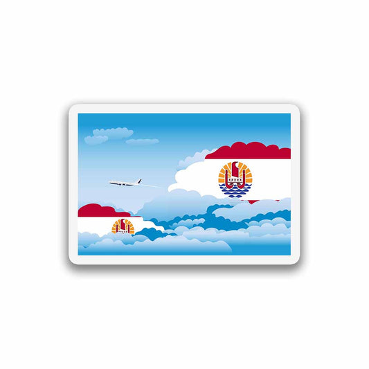 French Polynesia Day Clouds Magnet