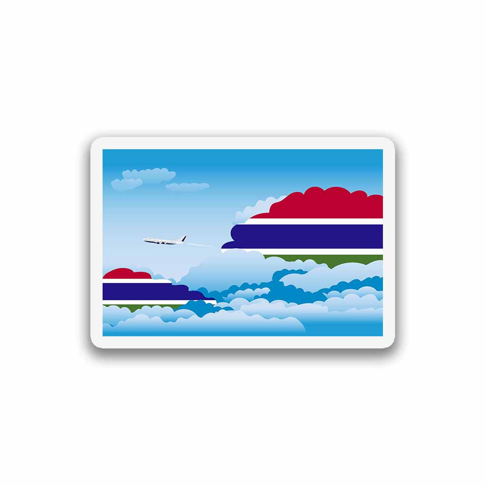 Gambia Day Clouds Fridge Magnet