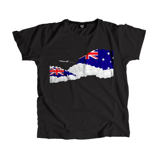 Australia Day Clouds Men Unisex T-Shirt | Travel & Country Graphic Cotton Tee