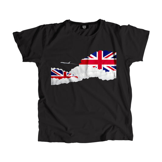 United KIngdom Day Clouds Men Unisex T-Shirt | Travel & Country Graphic Cotton Tee