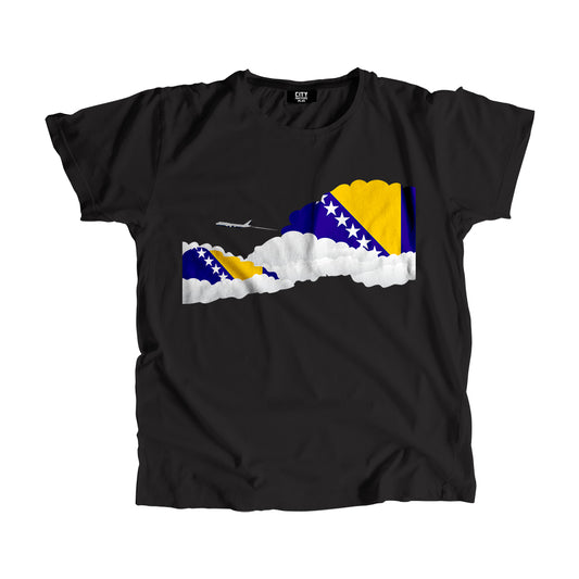Bosnia and Herzegovina Day Clouds Men Unisex T-Shirt | Travel & Country Graphic Cotton Tee
