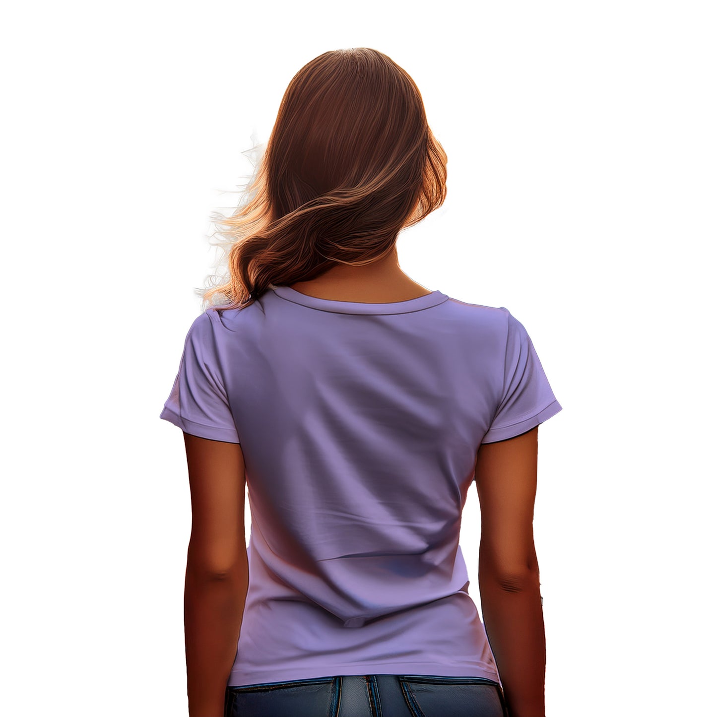 2077 Year Women T-Shirt (Iris Lavender)