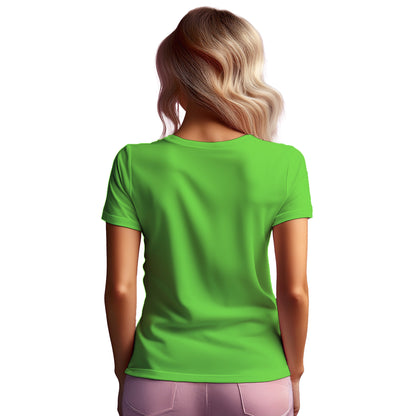 01 Number Women T-Shirt (Liril Green) | Stylish Numeric Graphic Tee