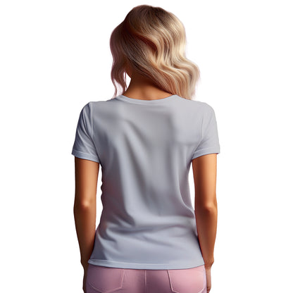 89 Number Women T-Shirt (Melange Grey) | Stylish Numeric Graphic Tee