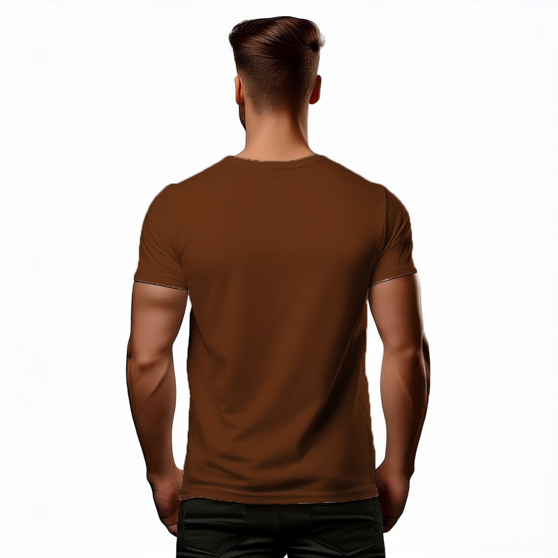 81 Number Men Unisex T-Shirt (Brown)