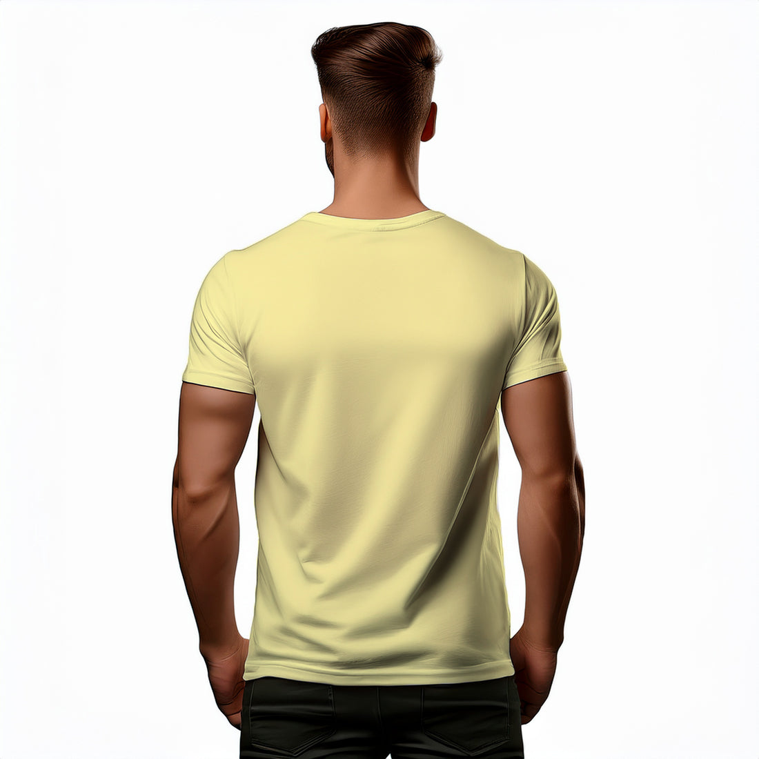 09 Number Men Unisex T-Shirt (Butter Yellow)