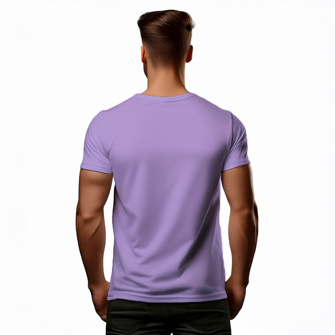 92 Number Men Unisex T-Shirt | Custom Number Graphic Tee (Iris Lavender)