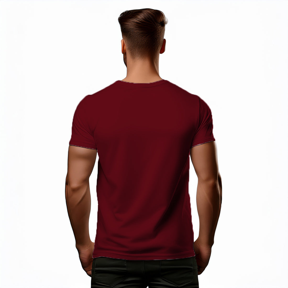 08 Number Men Unisex T-Shirt (Maroon)
