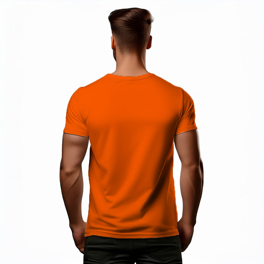 00 Number Men Unisex T-Shirt (Orange)