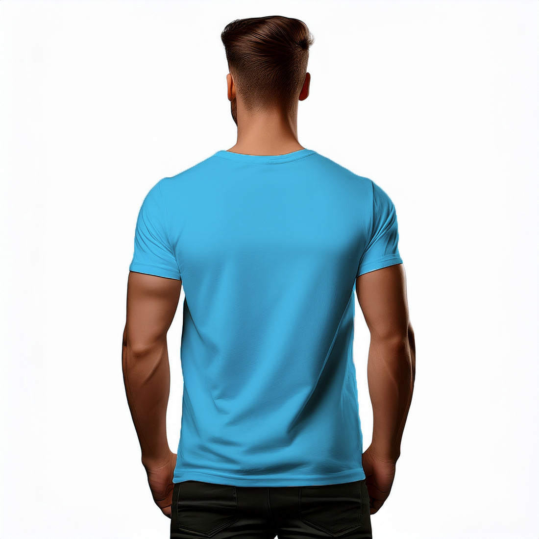 97 Number Men Unisex T-Shirt | Custom Number Graphic Tee (Sky Blue)
