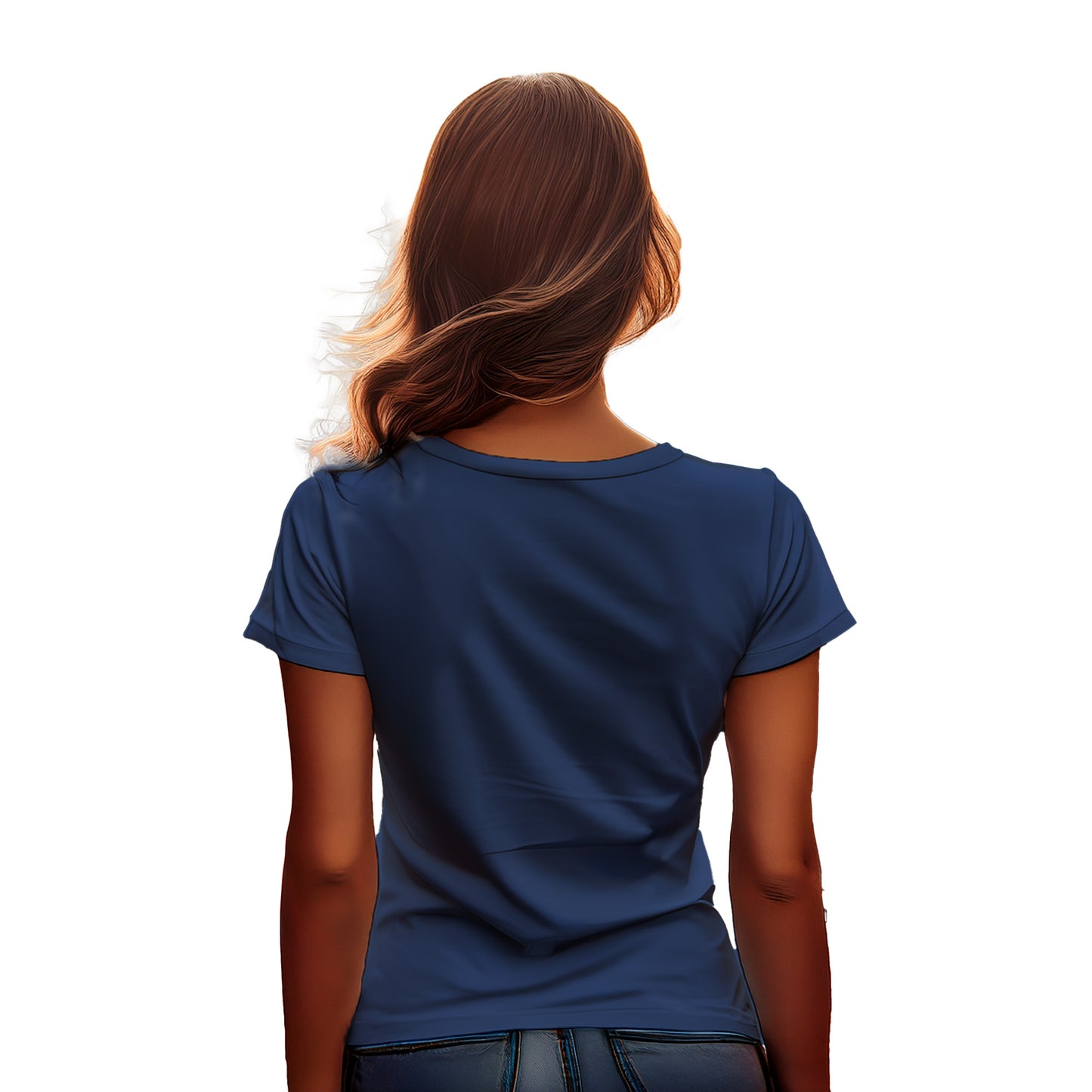 2061 Year Women T-Shirt (Navy Blue)