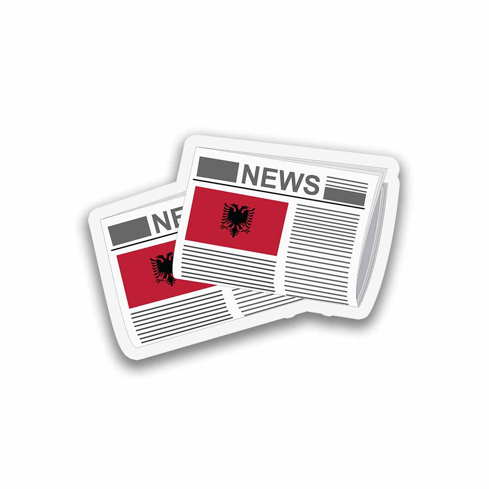 Albania Newspapers Fridge Magnet