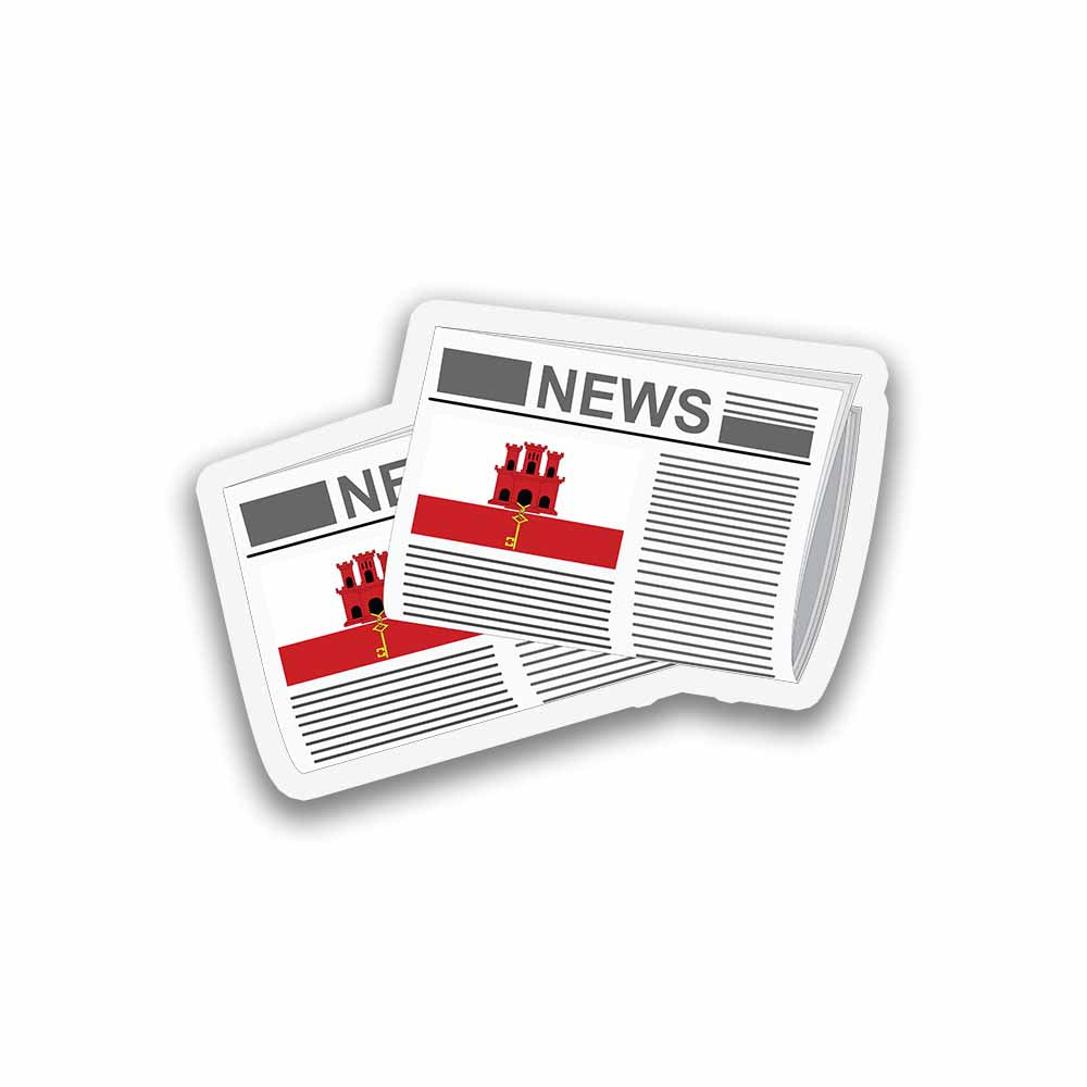 Gibraltar Newspapers Fridge Magnet