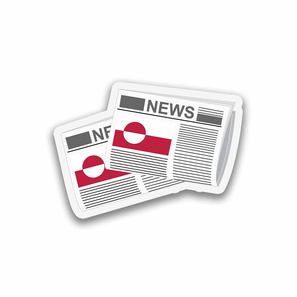 Greenland Newspapers Sticker