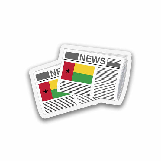 Guinea Bissau Newspapers Fridge Magnet