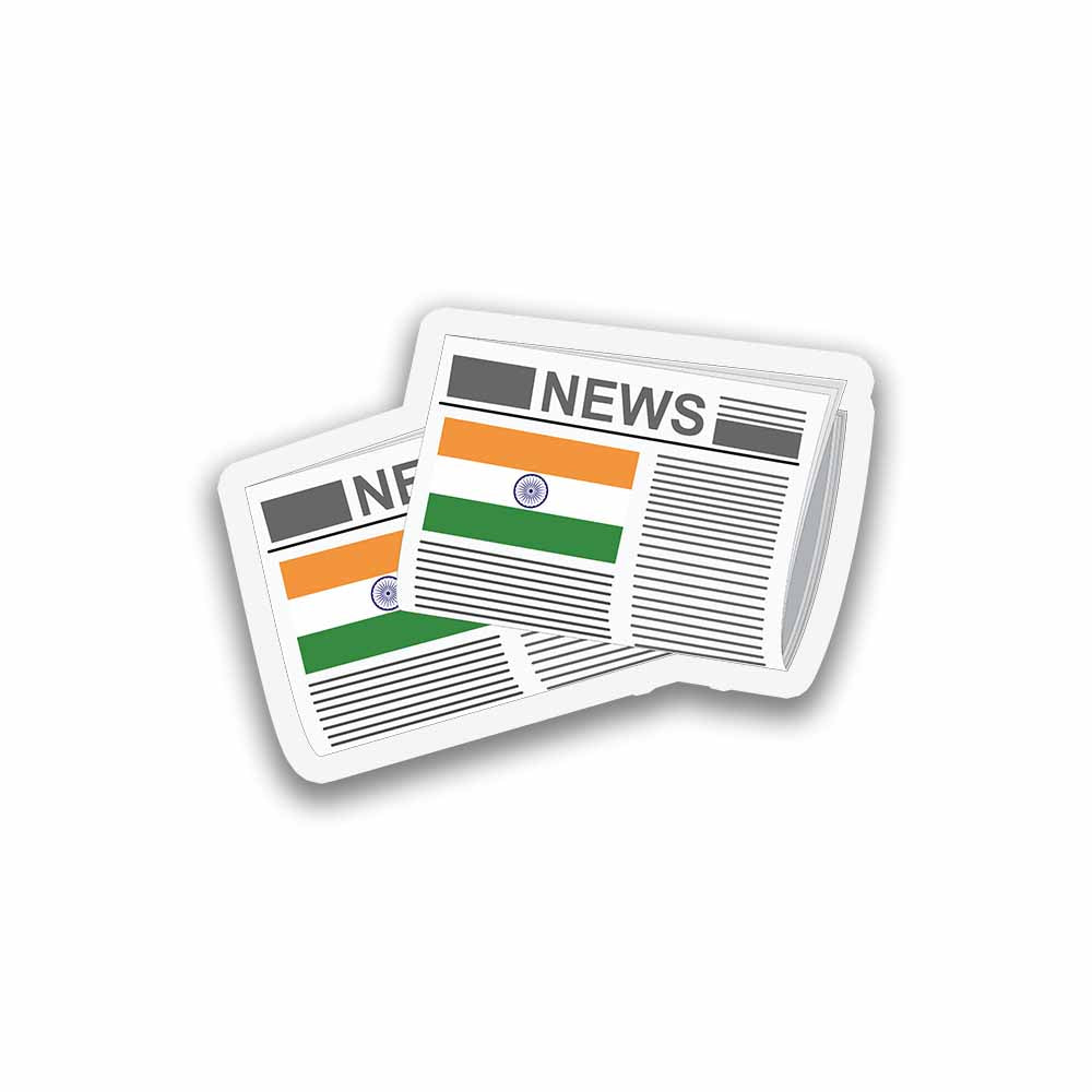 India Newspapers Fridge Magnet