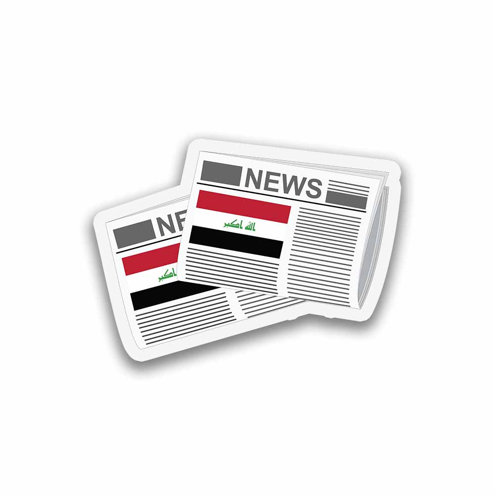 Iraq 01 Newspapers Fridge Magnet