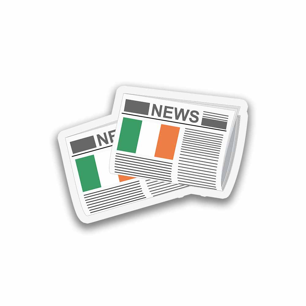 Ireland Newspapers Fridge Magnet