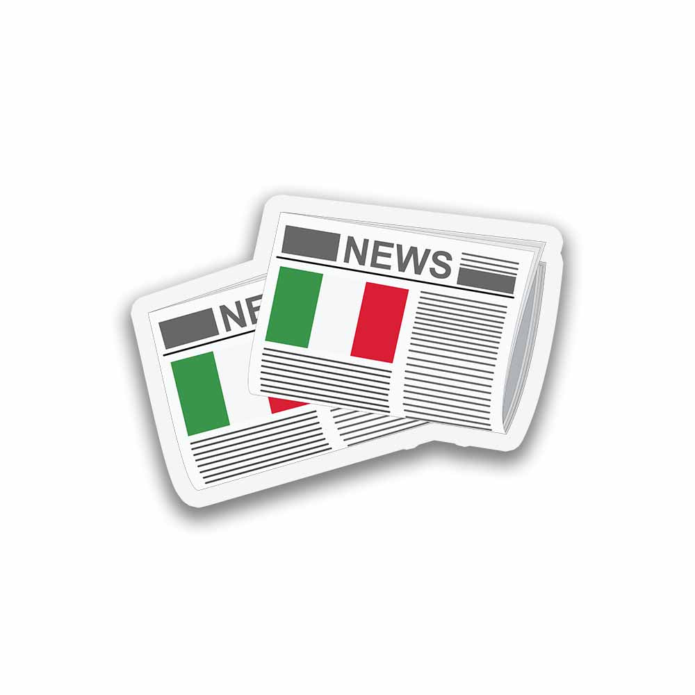 Italy Newspapers Fridge Magnet