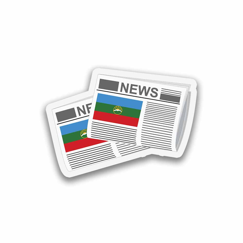 Karachay Cherkessia Newspapers Fridge Magnet