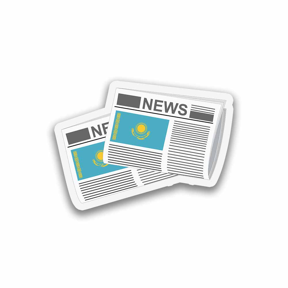 Kazakhstan Newspapers Fridge Magnet