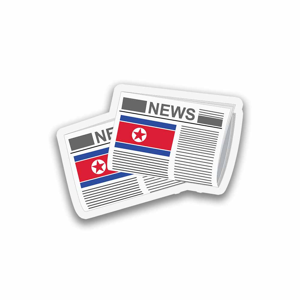 Korea North Newspapers Fridge Magnet