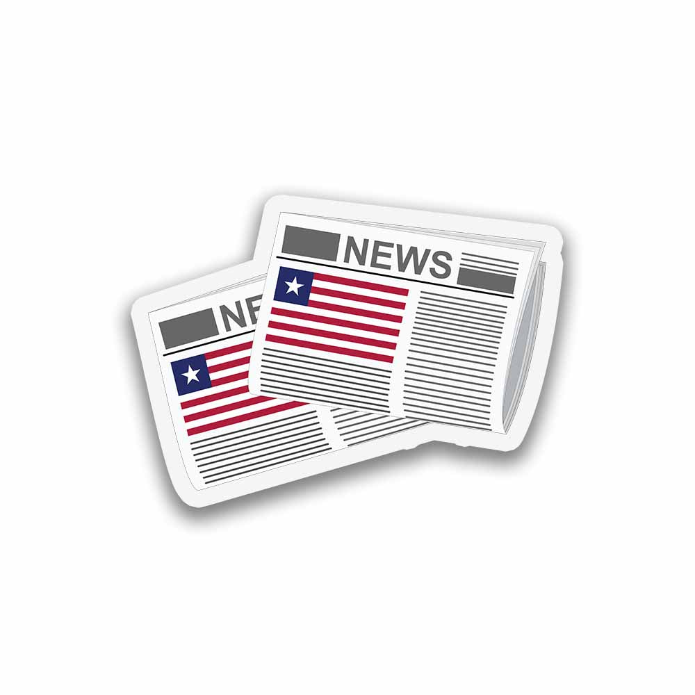 Liberia Newspapers Fridge Magnet