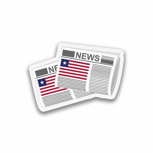Liberia Newspapers Fridge Magnet
