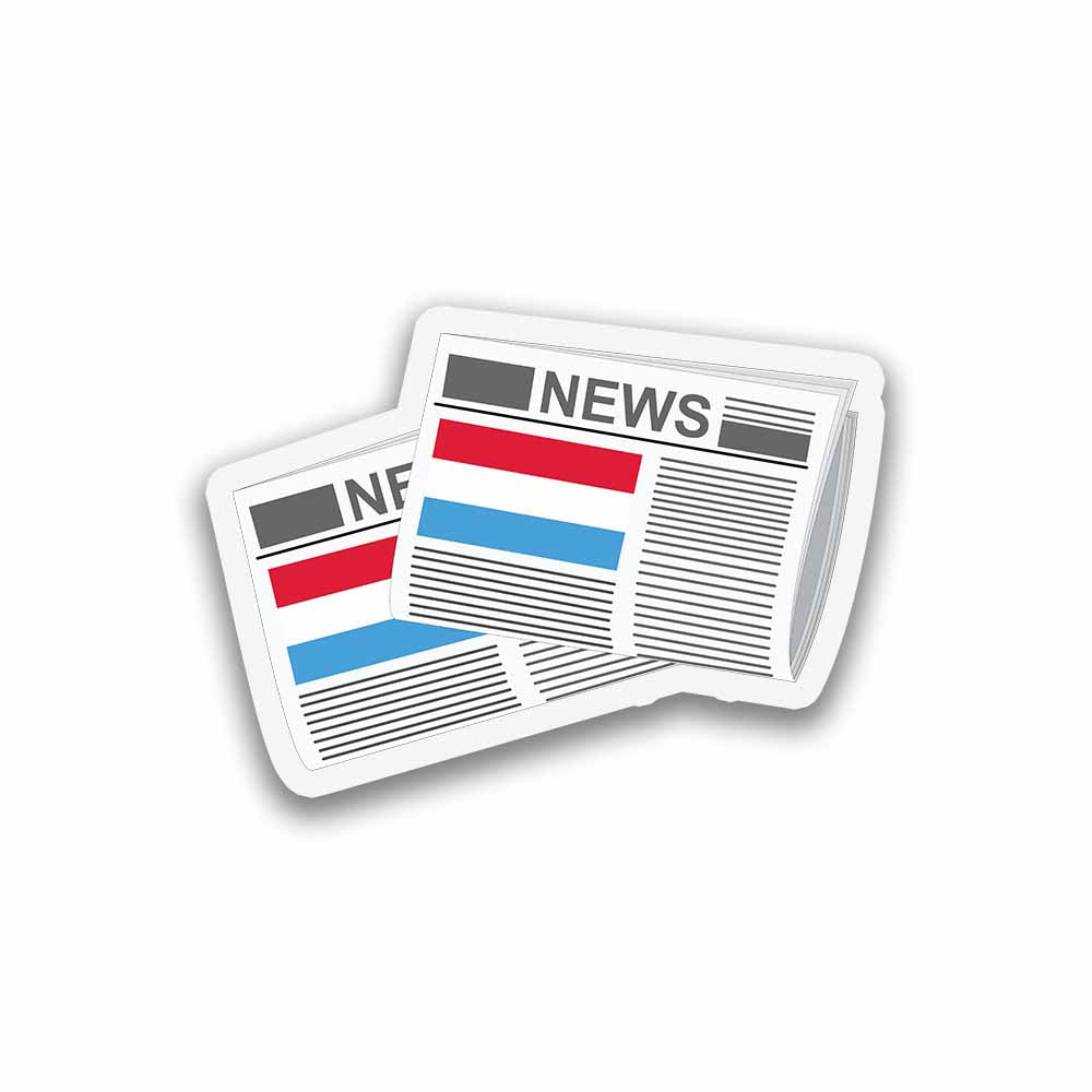 Luxembourg Newspapers Magnet