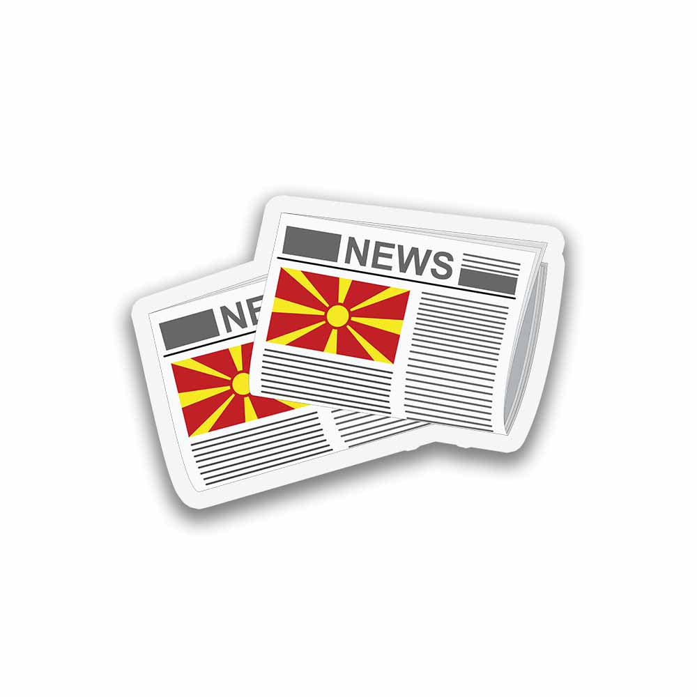 Macedonia Newspapers Magnet